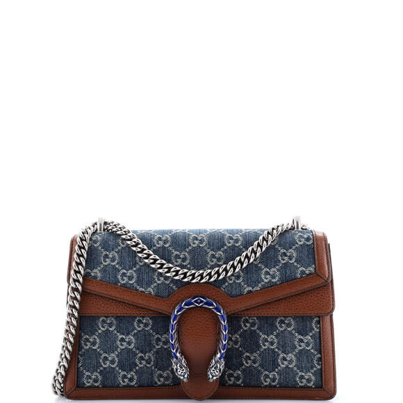 Gucci Dionysus Bag Gg Denim Small #183966G19B - Picture 1 of 7